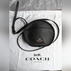 Coach Black Canteen Circle Crossbody Bag